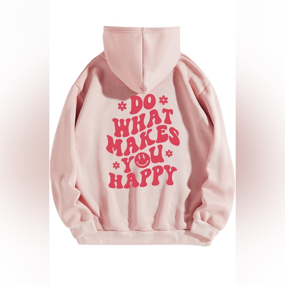 New Oversized Pink Hoodie
